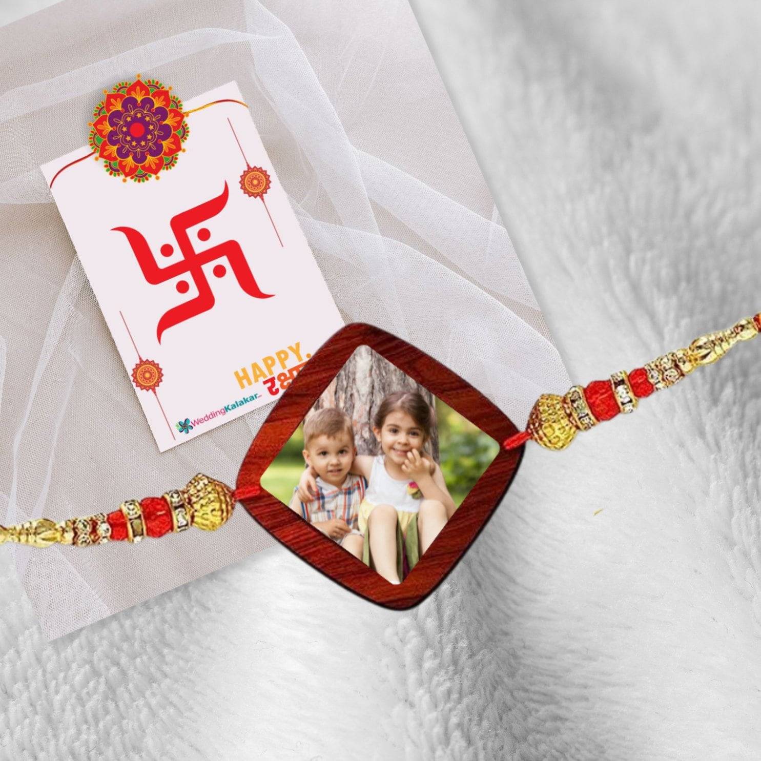Photo Rakhi Square Shape Personalized - Image 3