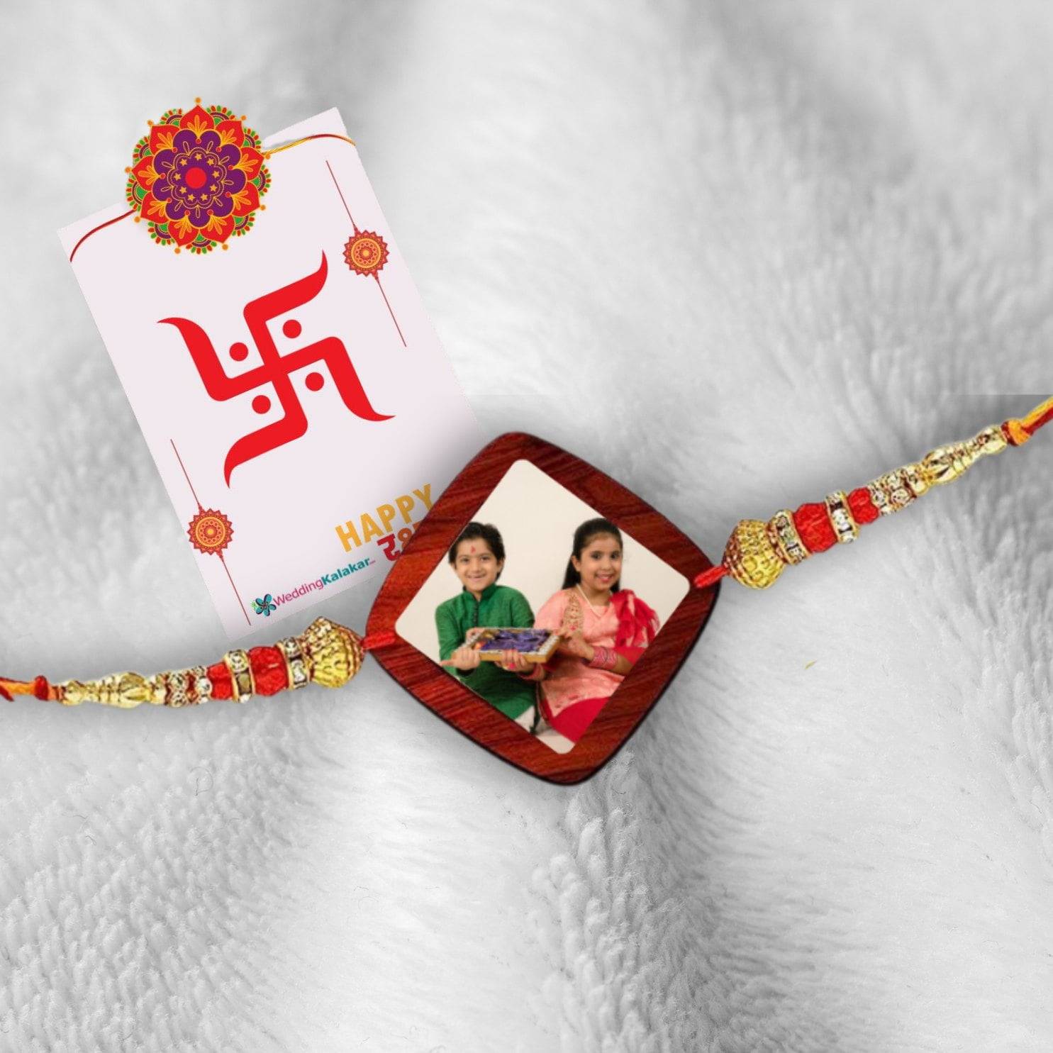 Photo Rakhi Square Shape Personalized - Image 4