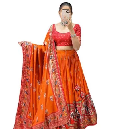 Orange Lehenga