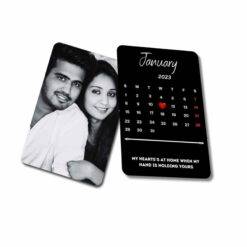 Love Calendar Wallet Card Gift For Couple, Boyfriend, Girlfriend