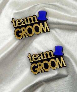 Team Groom Brooches Bulk Set (Pack of 10)