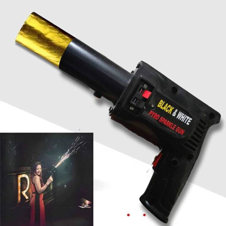 Color & Sparkle Gun for Wedding, Birthday, Party, Club | Pyro Sparkle Gun