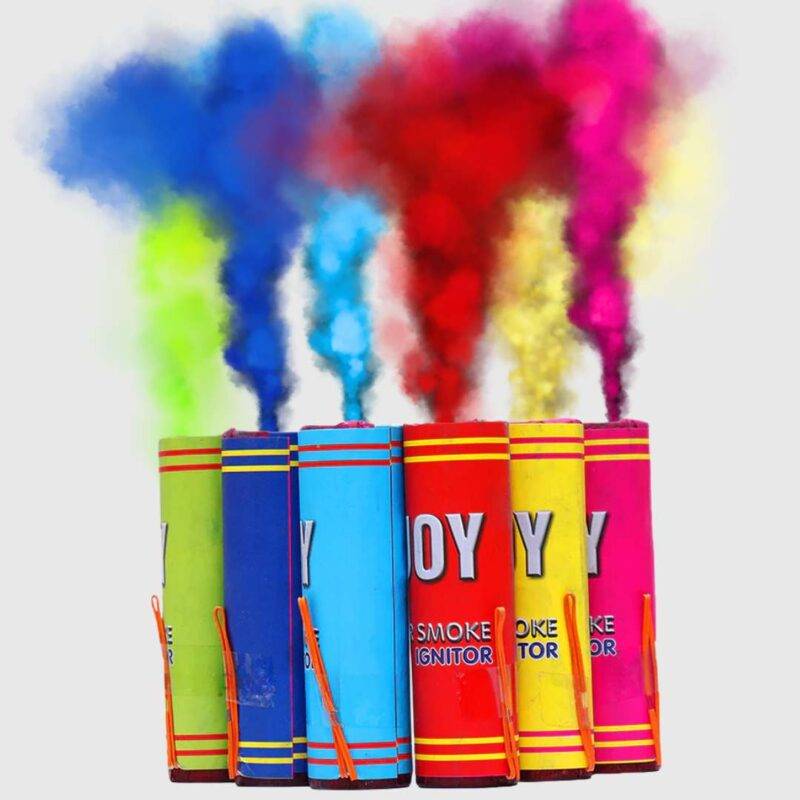 Color Smoke Pyro for Haldi Mehndi Entry 3in1 color | Color Shots 6 Pcs Pack