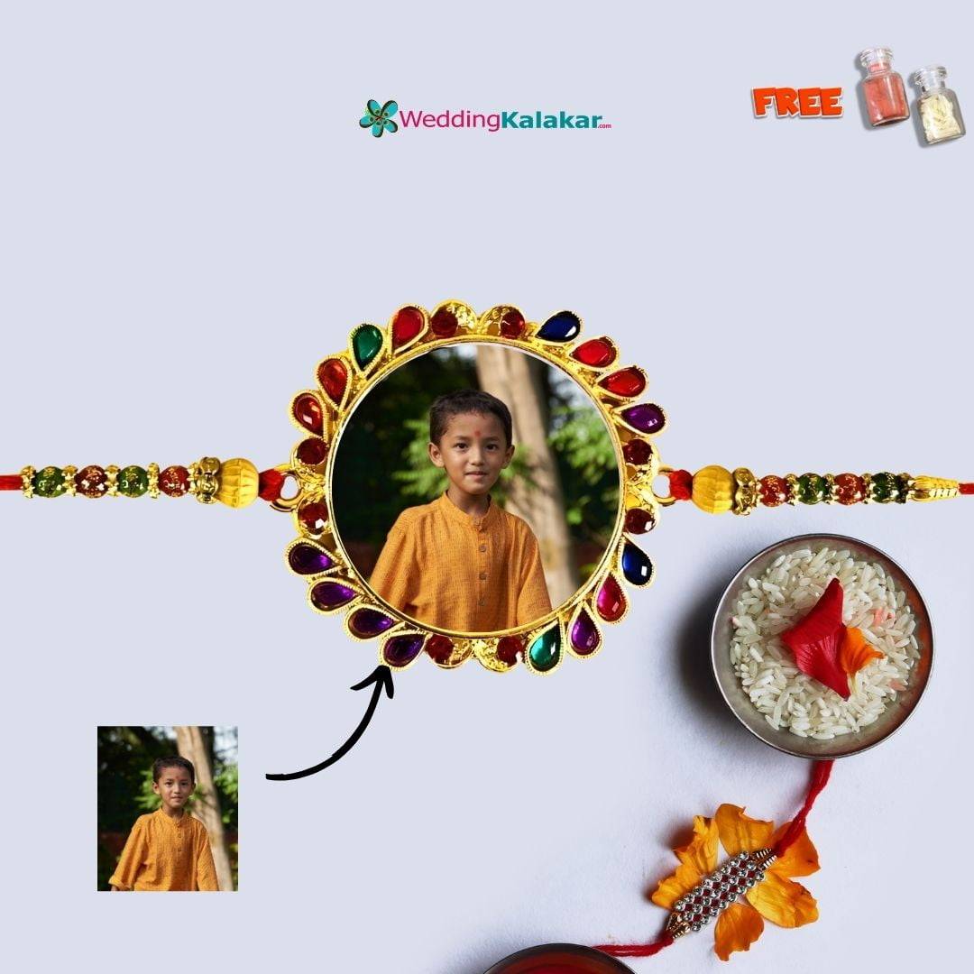 Customize Photo Rakhi | Personalised Traditional Photo Rakhi | Rakshabandhan - product image 2