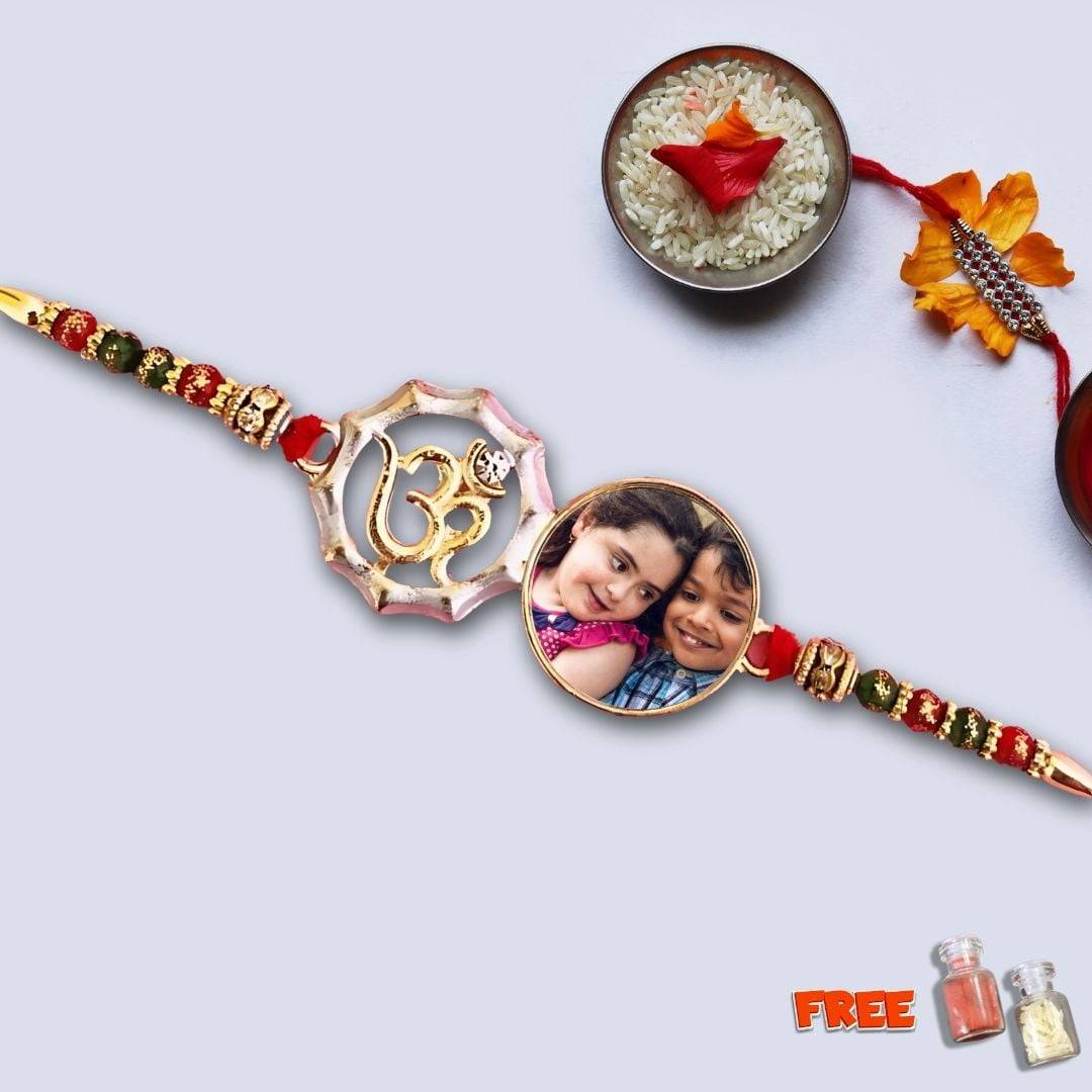 Customize Photo Rakhi | Personalized Om Photo Rakhi | Raksha Bandhan - product image 2