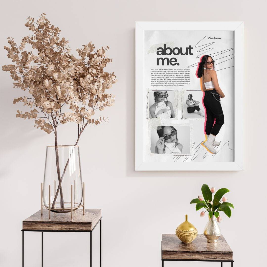About Me Photo Frame for Her | Gift for Her | best Gift Forever - Image 3