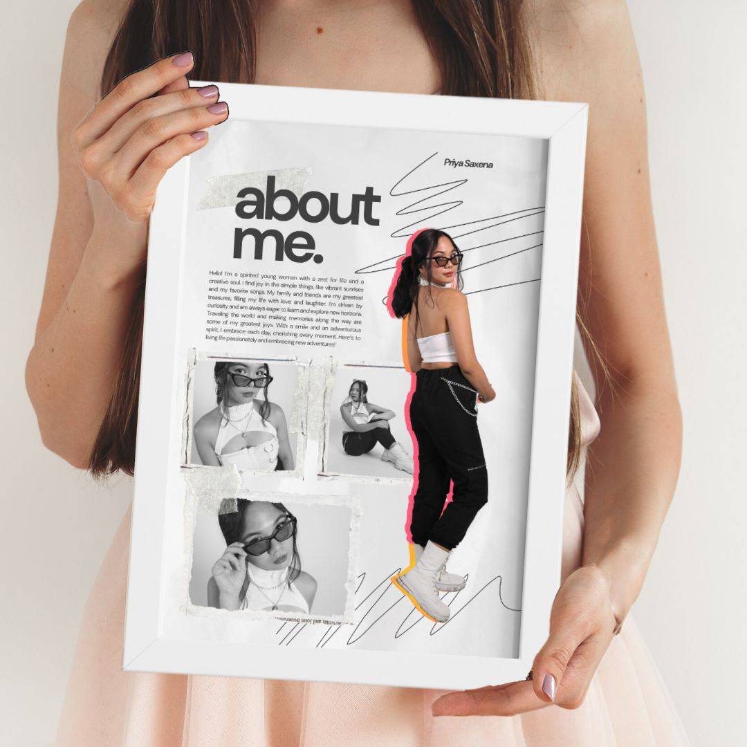 About Me Photo Frame for Her | Gift for Her | best Gift Forever - Image 2