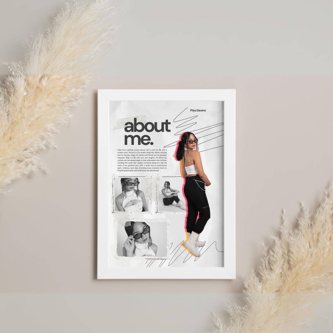 About Me Photo Frame for Her | Gift for Her | best Gift Forever - Image 4