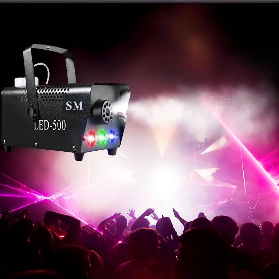 Fog Smoke Machine, SM 500W Halloween Smoke Machine with 3 Color LED Lights & Wireless Remote-Control Parties, Decoration, Holiday Events - Image 5