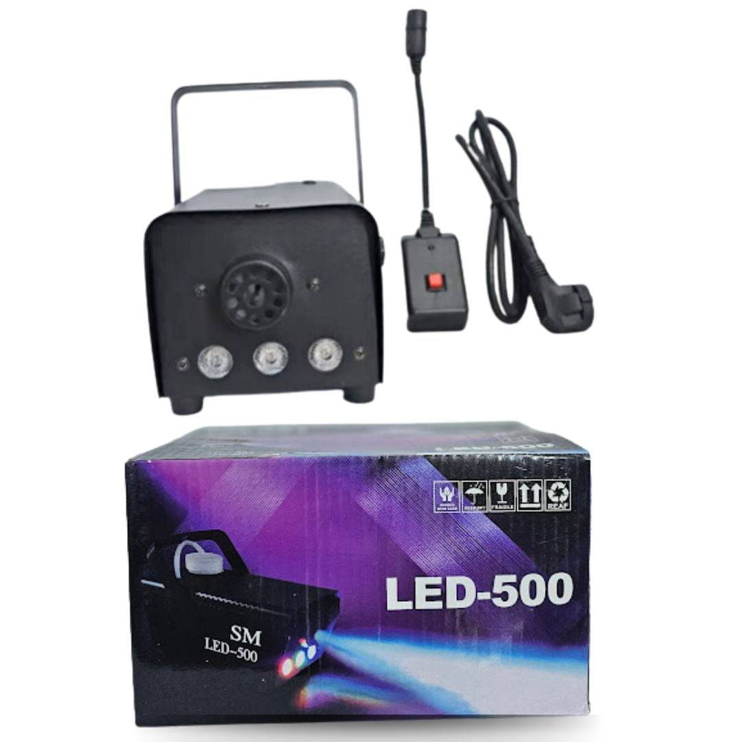 Fog Smoke Machine, SM 500W Halloween Smoke Machine with 3 Color LED Lights & Wireless Remote-Control Parties, Decoration, Holiday Events - Image 2