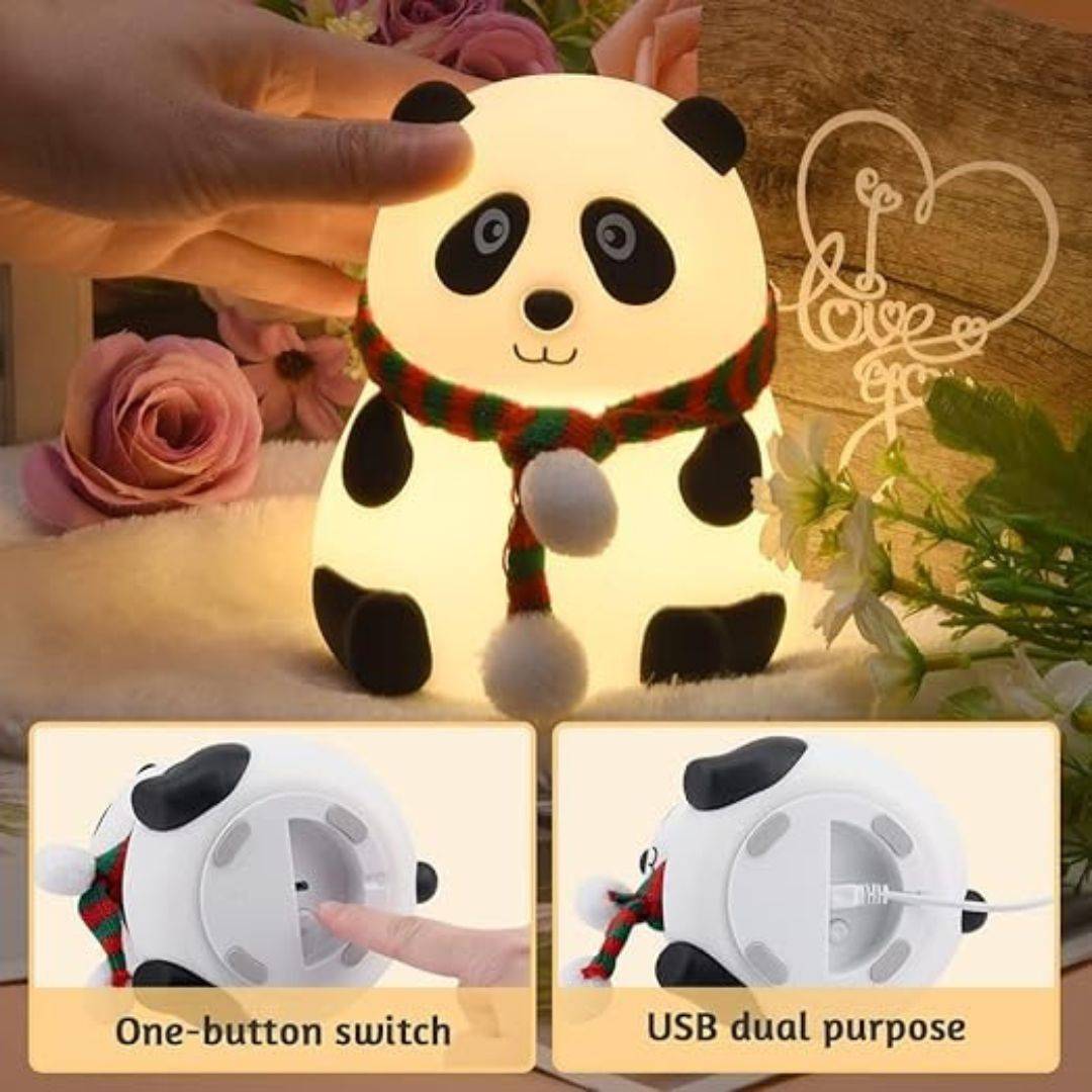 Panda Lamp, Panda Gifts, Panda Touch Silicone Lamp, Birthday Gift For Girls And Boys, Panda Light Lamp, Kids Night Light, Silicone Lamp - Image 4