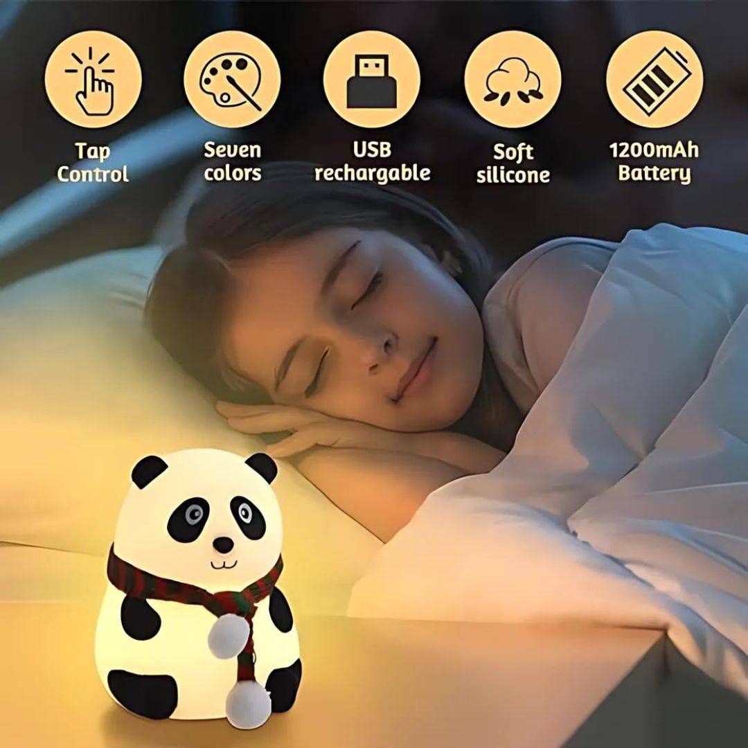 Panda Lamp, Panda Gifts, Panda Touch Silicone Lamp, Birthday Gift For Girls And Boys, Panda Light Lamp, Kids Night Light, Silicone Lamp - Image 5