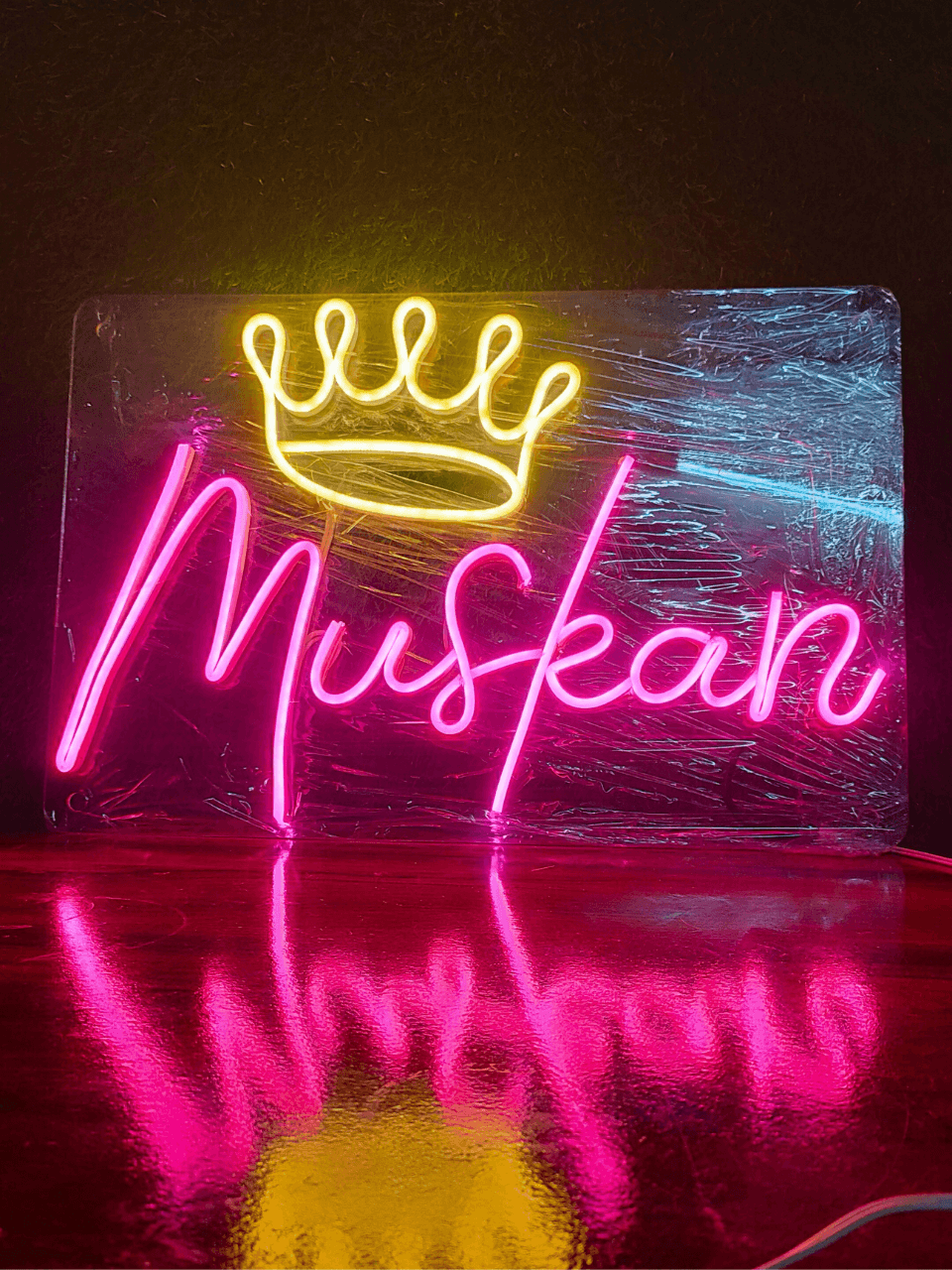 Muskan Neon Sign Gift for Her - Image 3