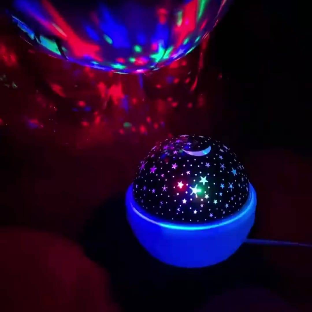 360° Rotating Star Master Moon Night Light Projector - Multi-Color LED Lamp For Room Decore, Girlfriend, Boyfriend - Image 4
