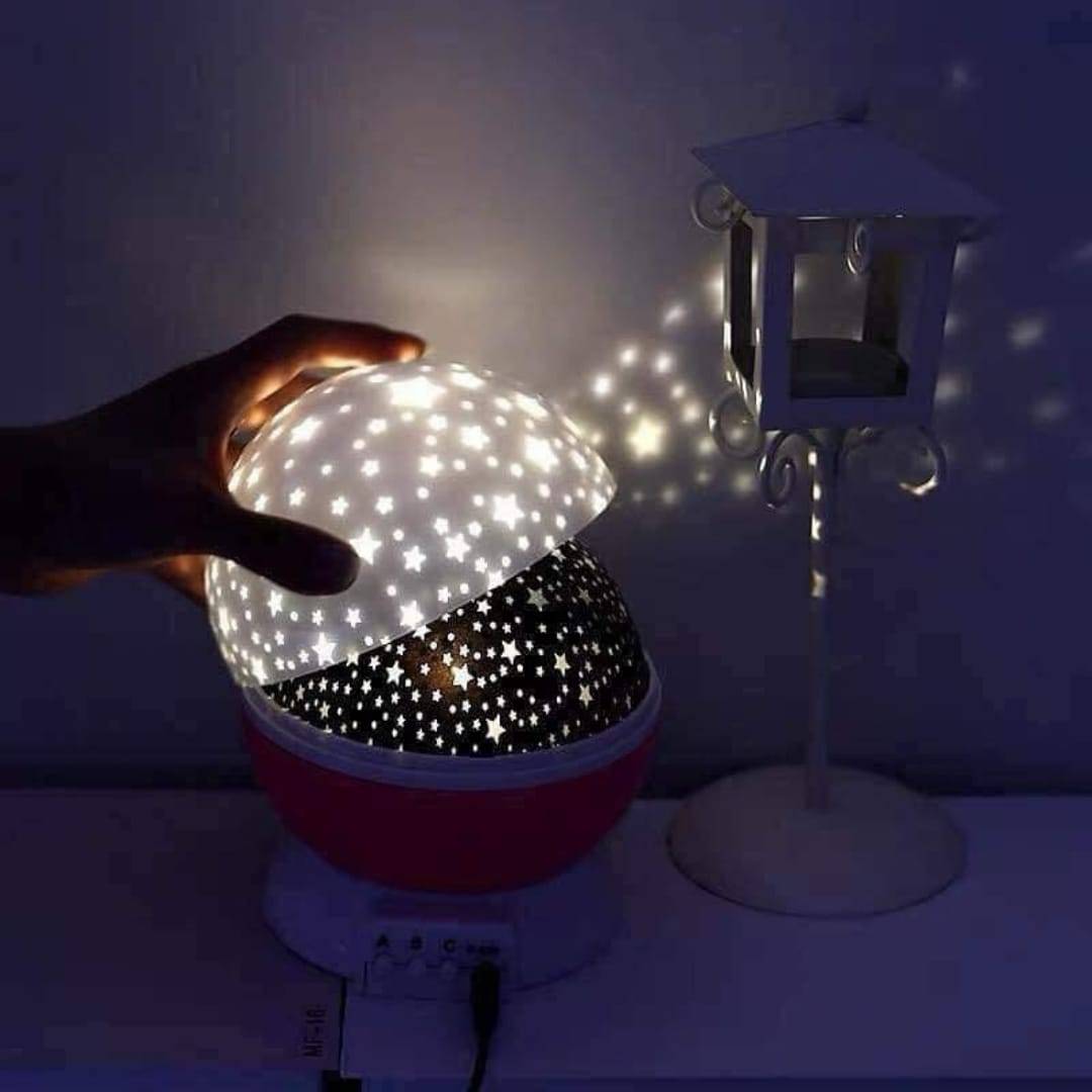 360° Rotating Star Master Moon Night Light Projector - Multi-Color LED Lamp For Room Decore, Girlfriend, Boyfriend - Image 3