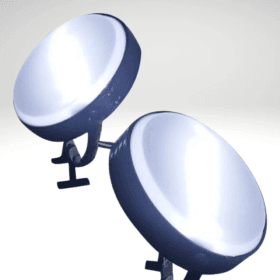 Rotating Round Lolipop Sign Board | Rotating wall mount Sign Board | 18"×18" inches Advertising Glow board