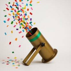 Confetti Blaster Pipe – Golden & Yellow Finish