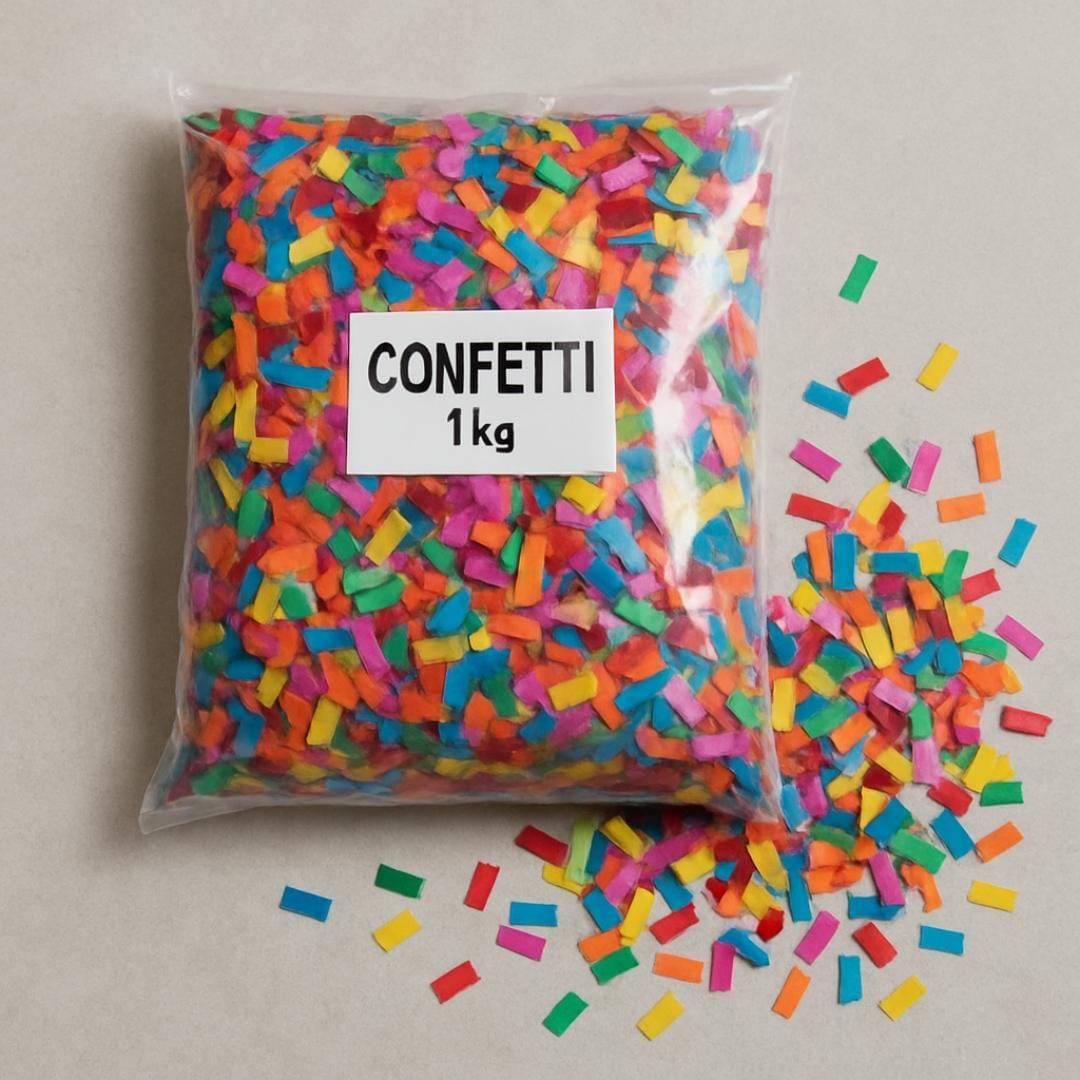 Confetti Multi Color Mix Paper – Square Shape | 1kg Pack | Premium Quality for Celebrations - Image 3
