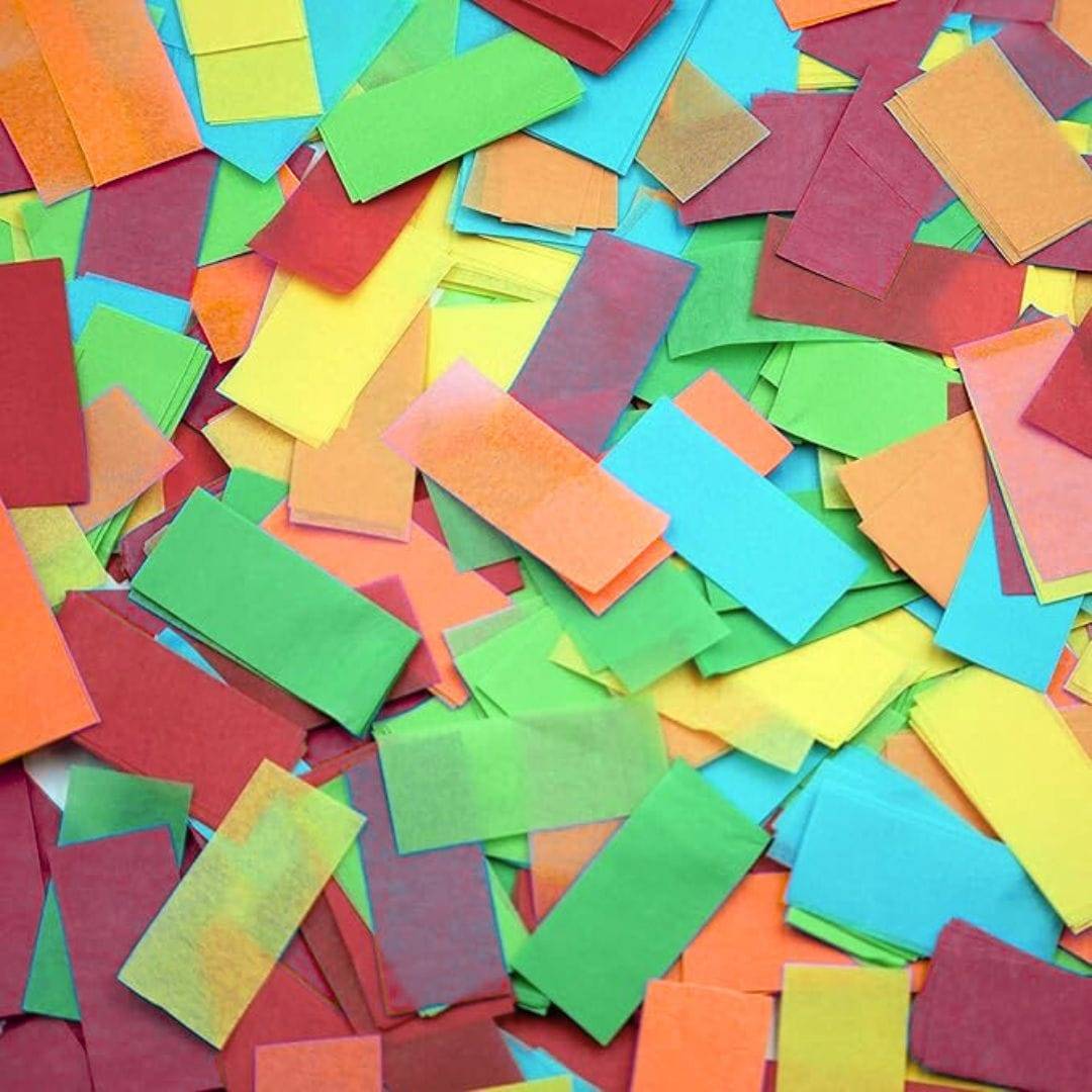 Multicolor Confetti Paper 1kg pack Confetti for Weddings, Anniversaries, Events, Concerts, Confetti - Image 4