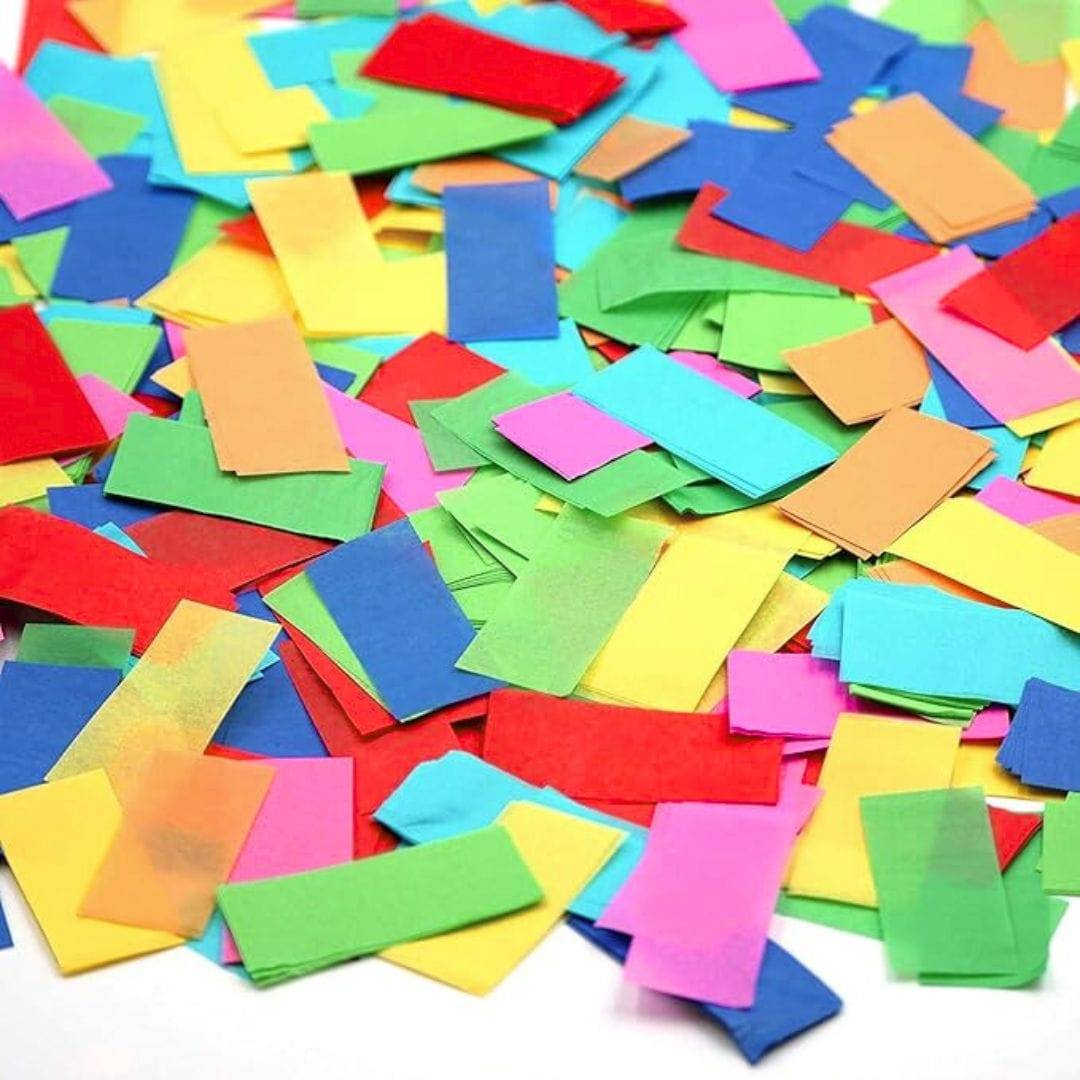 Multicolor Confetti Paper 1kg pack Confetti for Weddings, Anniversaries, Events, Concerts, Confetti