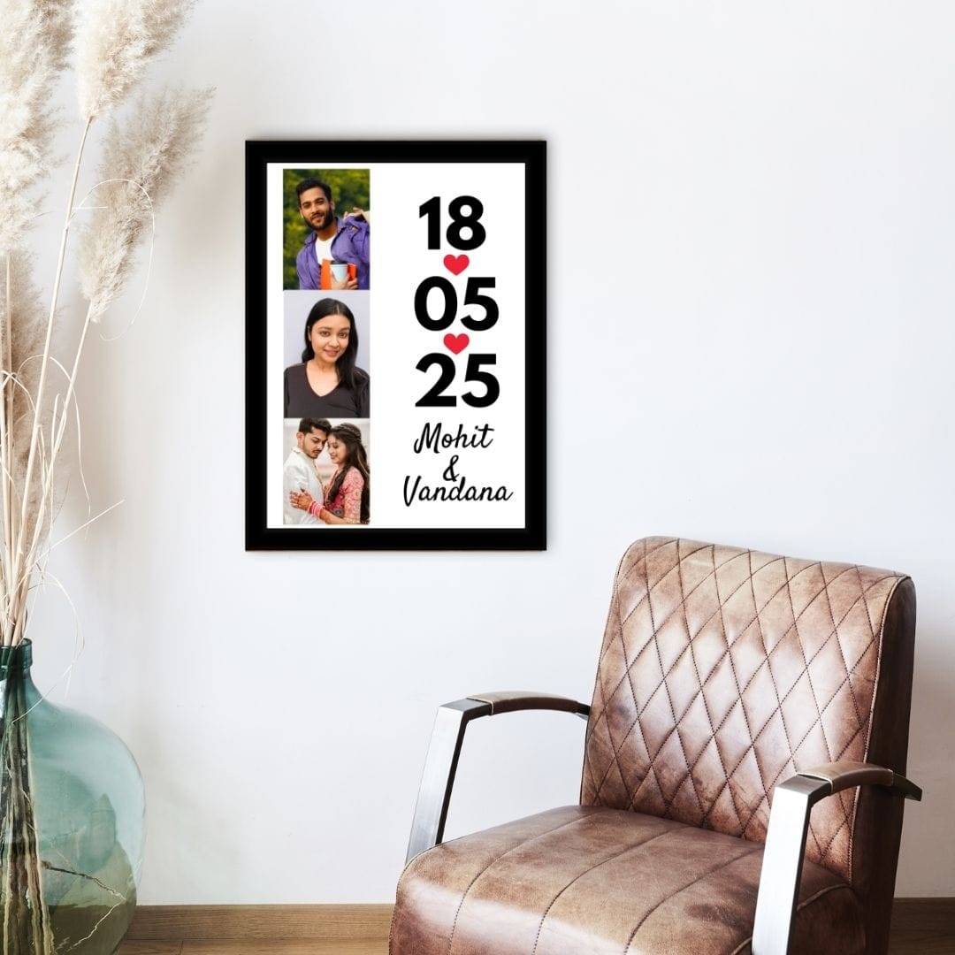 Couple Photo Frame for Engagement, Wedding, Anniversary - Image 3