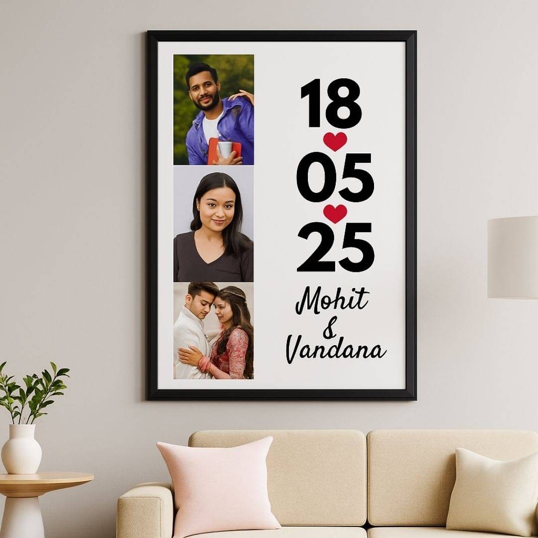 Couple Photo Frame for Engagement, Wedding, Anniversary - Image 2