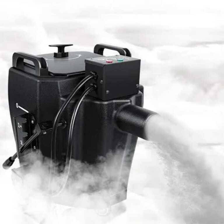 Fiber Body Low Fog Machine 3500W Professional Dry Ice Smoke Machine for Wedding Entry, Stage Effects, DJ Events, Indo...