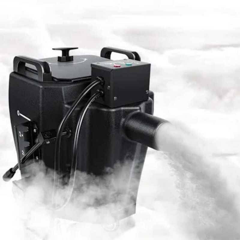 Fiber Body Low Fog Machine 3500W Professional Dry Ice Smoke Machine for Wedding Entry, Stage Effects, DJ Events, Indoor & Outdoor Use