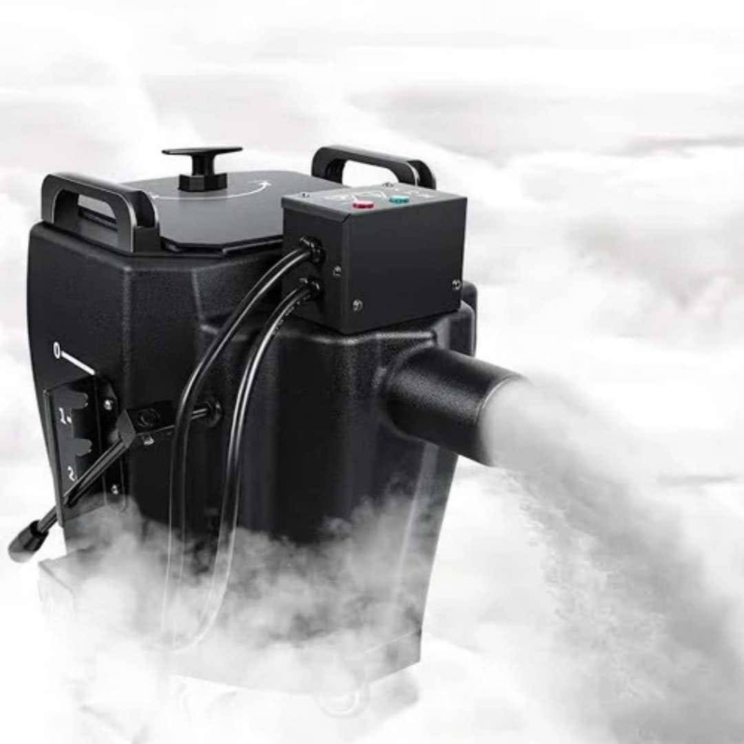 Fiber Body Low Fog Machine 3500W Professional Dry Ice Smoke Machine for Wedding Entry, Stage Effects, DJ Events, Indoor & Outdoor Use