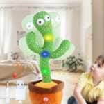 Talking Cactus Toy for Kids – Dancing & Singing Baby Toy with Voice Recording, Repeat What You Say, Musical Educational Plush Toy for Boys & Girls