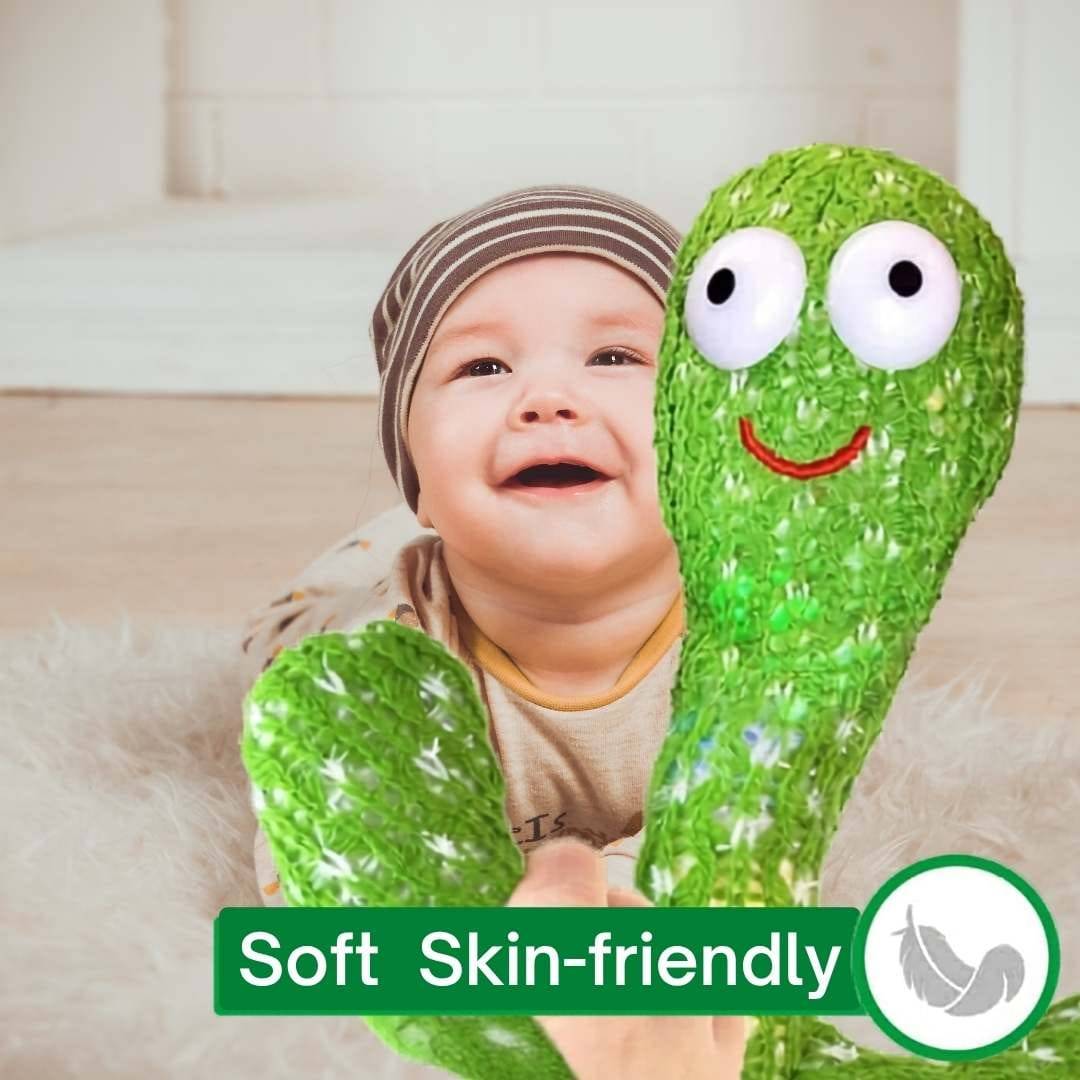 Talking Cactus Toy for Kids – Dancing & Singing Baby Toy with Voice Recording, Repeat What You Say, Musical Educational Plush Toy for Boys & Girls - Image 5