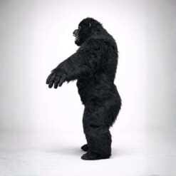 Black Gorilla Inflatable Fur Mascot Costume for Events, Promotions, Parties & Stage Shows - Image 3
