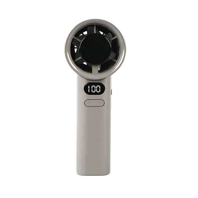M11 Portable Rechargeable Handheld Fan with Digital Display – USB Mini Cooling Fan