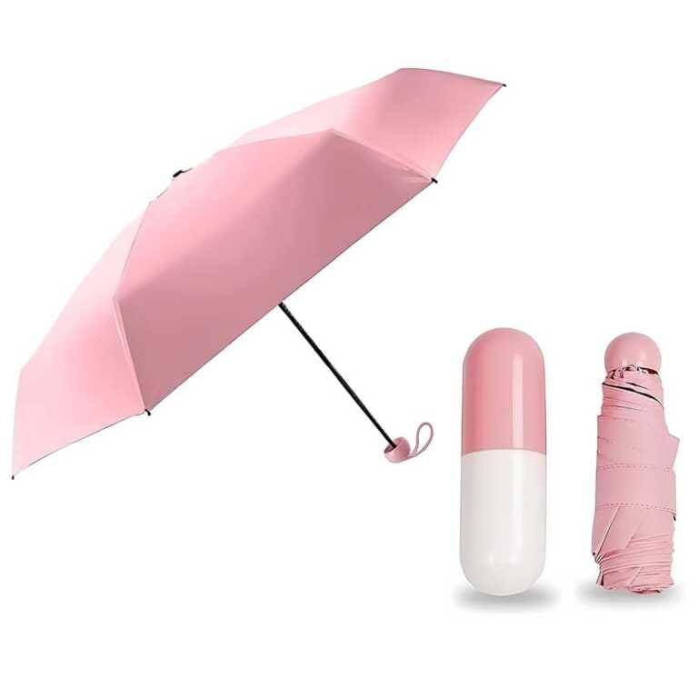 Creative Capsule Case Umbrella – Lightweight, Waterproof & UV Protection